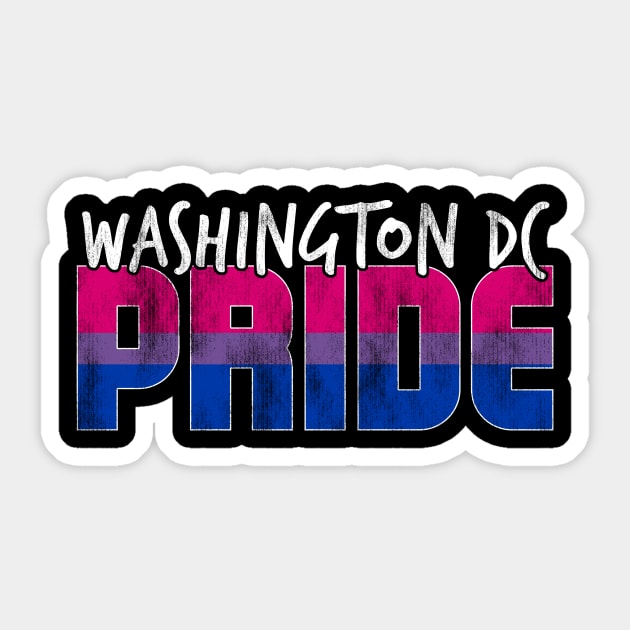 Washington DC Pride Bisexual Flag Sticker by wheedesign